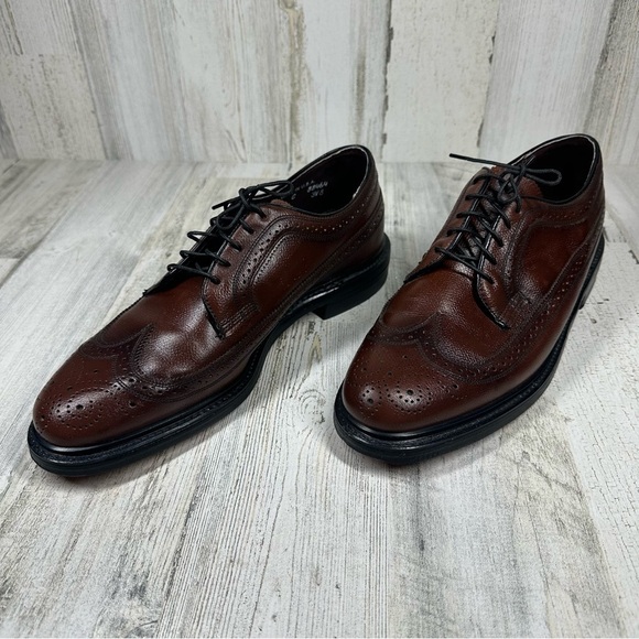 Morgan Quinn 1521 Washington Wing-tip Made in USA Brown Leather Oxford #429 - Picture 6 of 12